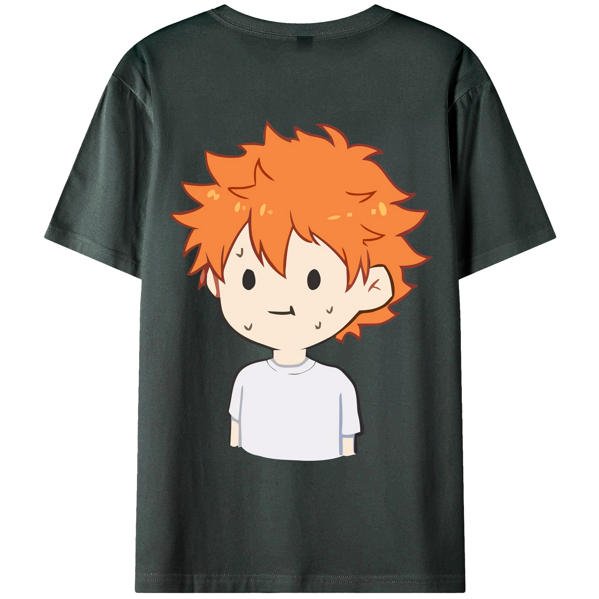 （画像用） ハイキュー!! Haikyu!! 綿100％ メンズ半袖Tシャツ（バックプリント） 通気性